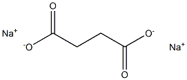 Sodium succinate Struktur