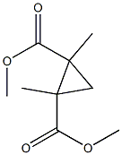 Dimethyl 1,2-dimethylcyclopropane-1,2-dicarboxylate Struktur