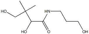 D-(+)-2,4-dihydroxy-N-(3-hydroxypropyl)-3,3-dimethylbutanamide Struktur