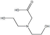 N,N-bis(2-hydroxyethyl)glycine Struktur