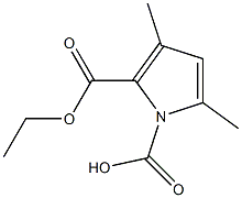 Ethyl 3,5-dimethylpyrrole-2-dicarboxylate Struktur