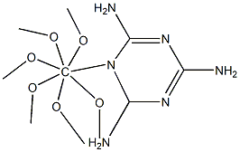 Hexamethoxymethyl melamine Struktur