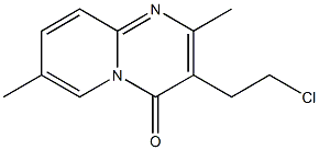 3-(2-Chloroethyl)-2,7-dimethyl-4H-pyrido[1,2-a]pyrimidin-4-one Struktur