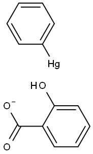 PHENYLMERCURICSALICYLATE,CRYSTAL Struktur