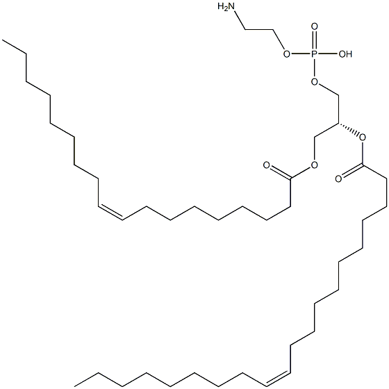 2-aminoethoxy-[(2R)-2-[(Z)-icos-11-enoyl]oxy-3-[(Z)-octadec-9-enoyl]oxy-propoxy]phosphinic acid Struktur