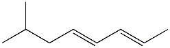 7-Methyl-2,4-octadiene. Struktur