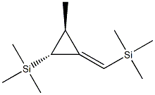 Cyclopropane, 3-methyl-2-trimethylsilyl-1-(trimethylsilylmethylene)-,  E-trans- Struktur