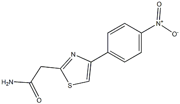 2-[4-(4-Nitrophenyl)-1,3-thiazol-2-yl]acetamide 97% Struktur