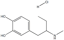 N-METHYL-1-(3,4DIHYDROXYPHENYL)-BUTAN-2-AMINEHYDROCHLORIDE Struktur