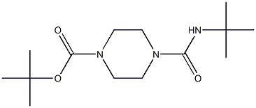 N-tert-Butyl-4-(tert-Butoxycarbonyl)-(S)-Piperazinecarboxamide Struktur