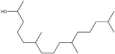 6,10,14-trimethyl-2-pentadecanol Struktur