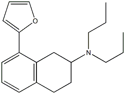 8-(2-furyl)-2-(di-n-propylamino)tetralin Struktur