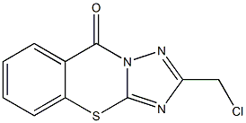 2-chloromethyl-1,2,4-triazolo(5,1-b)(1,3)-benzothiazin-9-one Struktur