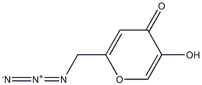 5-hydroxy-2-azidomethyl-4H-pyran-4-one Struktur