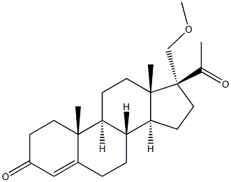 17-methoxymethylprogesterone Struktur