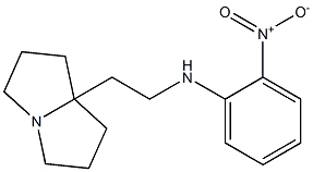 N-(2-(1-azabicyclo(3.3.0)octan-5-yl)ethyl)-2-nitroaniline Struktur