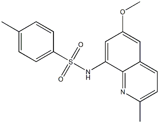 2-methyl-6-methoxy-8-(4-toluenesulfonamido)quinoline Struktur