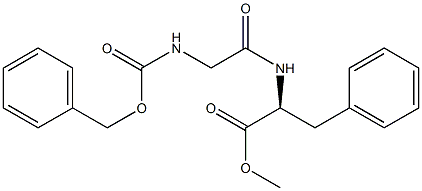 N-benzyloxycarbonyl-glycyl-phenylalanine methyl ester Struktur