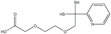 (2-(2-(pyridin-2-yldisulfanyl)ethoxy)ethoxy)acetic acid Struktur