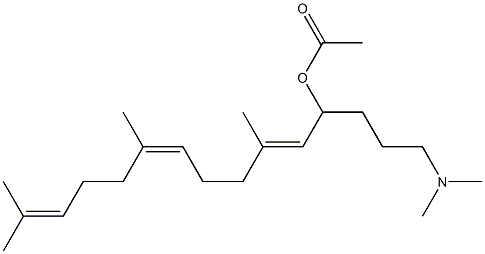 3-N,N-dimethylaminopropylfarnesyl acetate Struktur