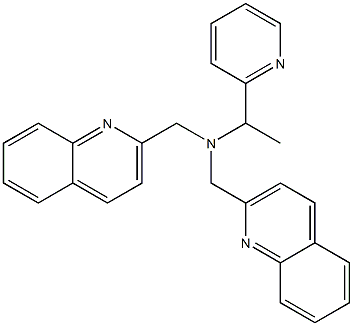 N,N-bis((2-quinolyl)methyl)-1-(2-pyridyl)ethanamine Struktur