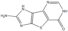 2-aminoimidazo(4',5'-4,5)thieno(3,2-d)pyrimidin-5(6H)-one Struktur