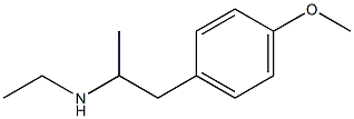 4-methoxy-N-ethylamphetamine Struktur