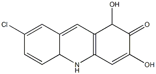 7-chloro-1,3-dihydroxyacridone Struktur