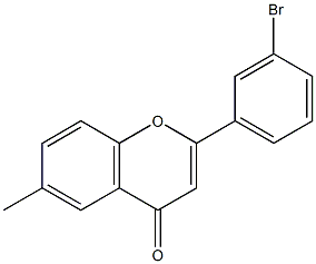 6-methyl-3'-bromoflavone Struktur