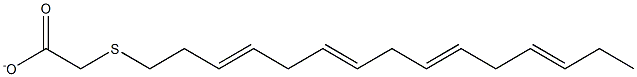 3-thiaoctadeca-6,9,12,15-tetraenoate Struktur