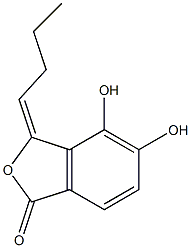 3-butylidene-4,5-dihydroxyphthalide Struktur