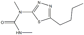 1-(5-BUTYL-1,3,4-THIADIAZOL-2-YL)-1,3-DIMETHYLUREA Struktur