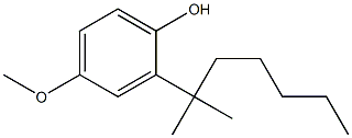 2-TERTOCTYL-4-METHOXYPHENOL Struktur