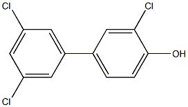 4-HYDROXY-3,3',5'-TRICHLOROBIPHENYL Struktur