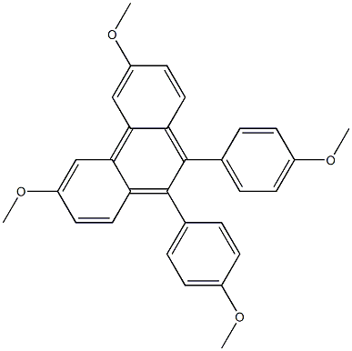 3,6-DIMETHOXY-9,10-BIS(PARA-METHOXYPHENYL)PHENANTHRENE Struktur