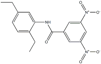 2',5'-DIETHYL-3,5-DINITROBENZANILIDE Struktur