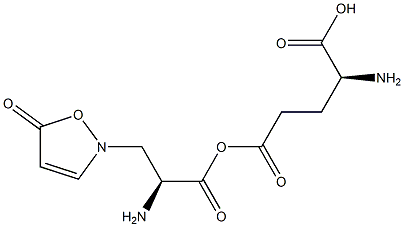 GAMMA-GLUTAMYL-BETA-(ISOXAZOLIN5-ON-2-YL)ALANINE Struktur