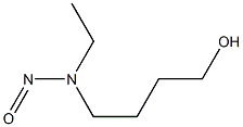 1-BUTANOL,4-(ETHYLNITROSOAMINO)- Struktur