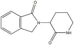 3-(1,3-DIHYDRO-1-OXO-ISOINDOL-2-YL)-2-OXOPIPERIDINE Struktur