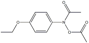 HYDROXYLAMINE,N,O-DIACETYL-N-(PARA-ETHOXYPHENYL)- Struktur