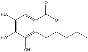 N-AMYLGALLATE Struktur