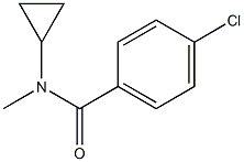 N-CYCLOPROPYL-N-METHYL-PARA-CHLOROBENZAMIDE Struktur