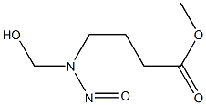 BUTYRICACID,((HYDROXYMETHYL)NITROSAMINO)-,METHYLESTER,. Struktur