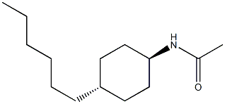 TRANS-N-ACETYL-4-N-HEXYLCYCLOHEXYLAMINE Struktur