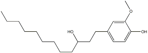 1-(4-HYDROXY-3-METHOXYPHENYL)DODECAN-3-OL Struktur