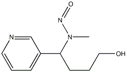 4-N-NITROSOMETHYLAMINO-4-(3-PYRIDYL)-1-BUTANOL Struktur