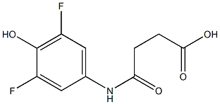 N-(3,5-DIFLUORO-4-HYDROXYPHENYL)SUCCINAMICACID Struktur