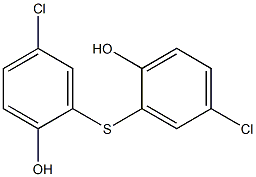 DI-(2-HYDROXY-5-CHLOROPHENYL)SULPHIDE Struktur