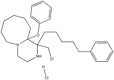 CHLOROMETHYLPHENYLAMYLPHENOXYHEXAMETHYLENEPIPERAZINEHCL Struktur