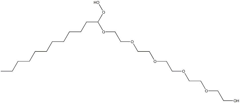 16-HYDROPEROXY-3,6,9,12,15-PENTAOXAHEPTACOSAN-1-OL Struktur